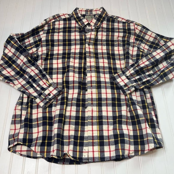 L.L. Bean Men’s XL Traditional Fit Shirt Short Sleeve Plaid 901 - Picture 1 of 2